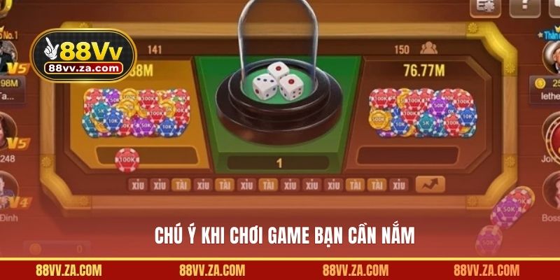 Chú ý khi chơi game bạn cần nắm