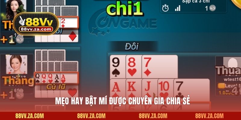 Mẹo hay được chuyên gia bật mí trong game bài